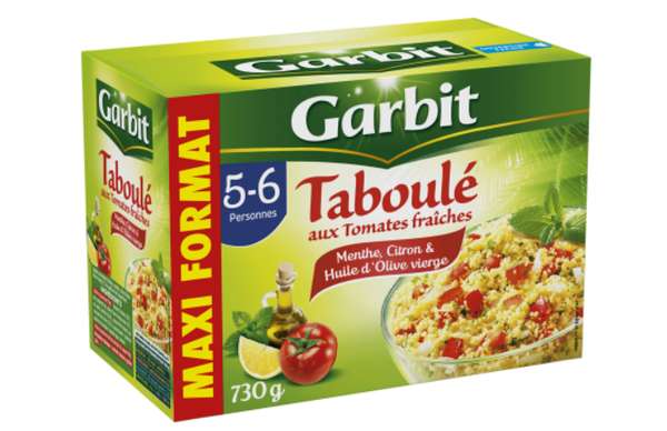 Taboulé aux dés de tomates fraîches, Garbit (730 g)