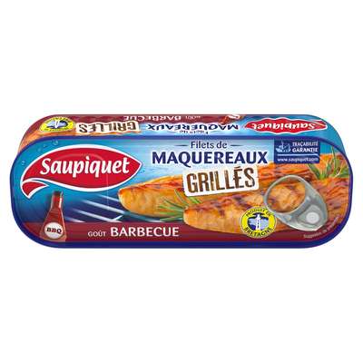 Filets de maquereaux grillés sauce barbecue, Saupiquet (120 g)