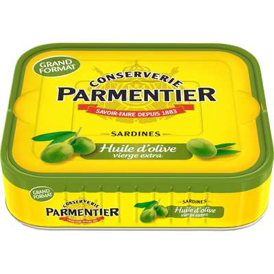 Sardines à l'huile d'olive vierge extra, Parmentier (232 g)