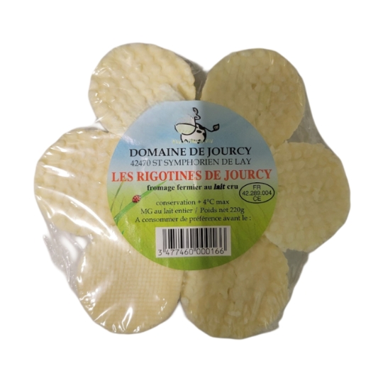 Fromage Fermier au Lait Cru les Rigotines DOMAINE DE JOURCY
