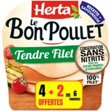 Filet de Poulet Tendre Filet Conservation sans Nitrite HERTA