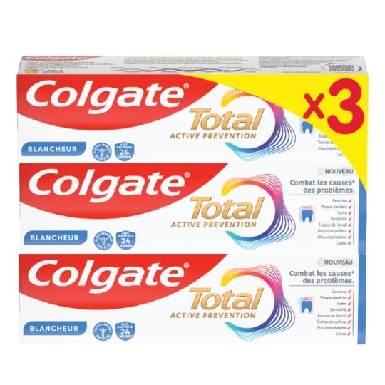 Dentifrice Total Active Prévention Blancheur COLGATE