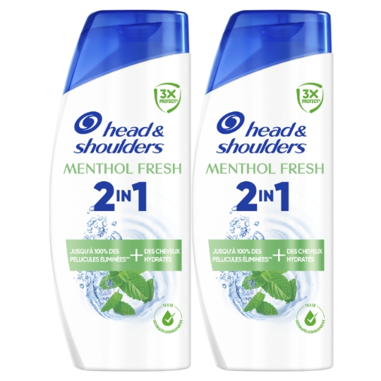 Shampooing Antipelliculaire 2en1 Menthol Fresh HEAD & SHOULDERS