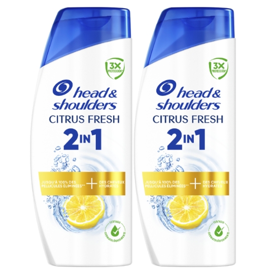 Shampooing Antipelliculaire 2en1 Citrus Fresh HEAD & SHOULDERS