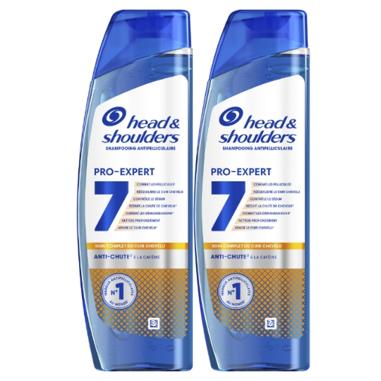 Shampooing Antipelliculaire Pro-Expert 7 Anti-Chute à la Caféine HEAD & SHOULDERS
