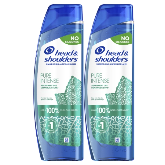 Shampooing Antipelliculaire Pure Intense Apaisement des Démangeaisons HEAD & SHOULDERS