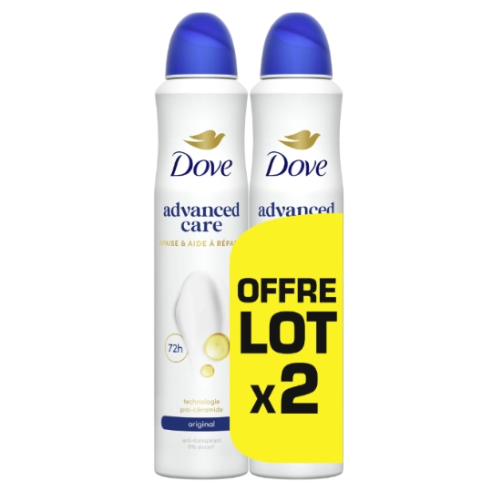 Déodorant Spray Advanced Care Apaise & Aide à Réparer 72H Original DOVE