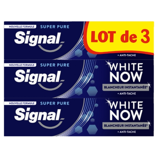 Dentifrice White Now 3x Plus Blanc Longue Durée Et Action Anti-tache SIGNAL