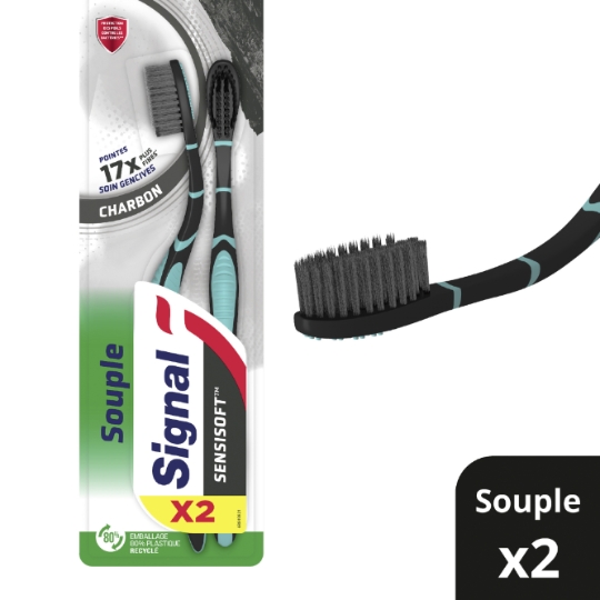 Brosse à dents Souple Charbon SIGNAL
