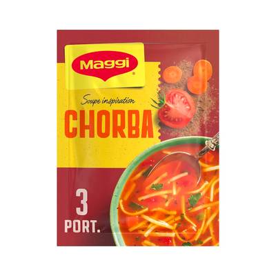 Maggi Soupe inspiration chorba aux tomates et épices ras el hanout déshydratée en sachet pour 3, 85g