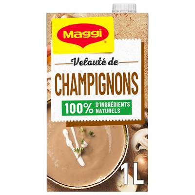 Maggi Velouté de Champignons Soupe liquide en brique familiale, 1L