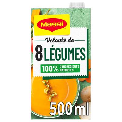 Maggi Velouté de 8 légumes Soupe liquide en brique pour 2, 50cl