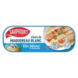 Saupiquet Filets de Maquereaux au vin blanc et aromates en conserve, 176g