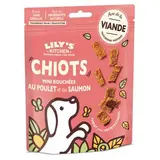 Lily's Kitchen Friandises Mini bouchées Poulet Saumon sans céréales pour Chiot, 70g