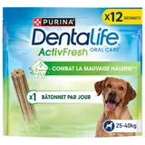Purina - Dentalife 12 Friandises hygiène bucco dentaire pour grand Chien Adulte, 426g