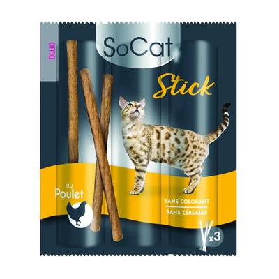 Riga Socat Stick poulet Friandise pour Chat, 3x6g