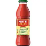 Mutti Purée de Tomates au basilic - Passata La Vellutata basilico en bouteille, 700g