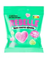 Bonbons acidulés Coeurs "Fluffy", Rebelle   (50 g)
