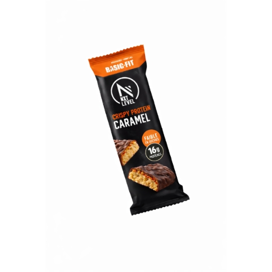 Barre Protéinée Crispy Caramel 16g de Protéines Faible en Sucres NXT LEVEL