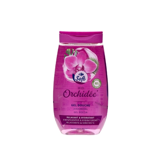 Gel Douche Relaxant et Hydratant Orchidée CARREFOUR SOFT