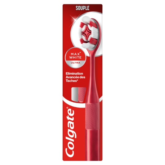 Brosse à Dents Souple Élimination Avancée des Tâches Max White Ultra COLGATE