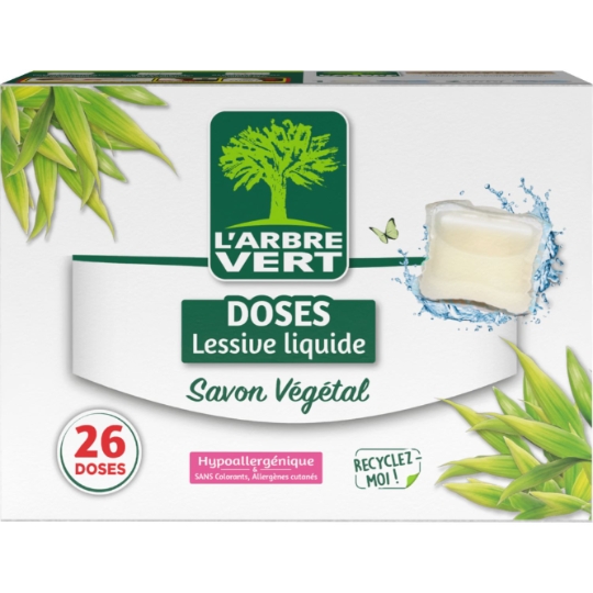 Lessive Liquide Savon Végétal Hypoallergénique L'ARBRE VERT