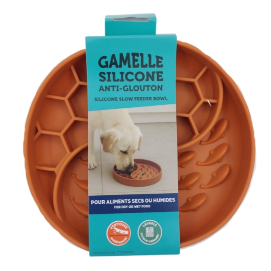 Gamelle pour Chien Anti-glouton en Silicone
