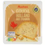AUCHAN Gouda en bloc au cumin