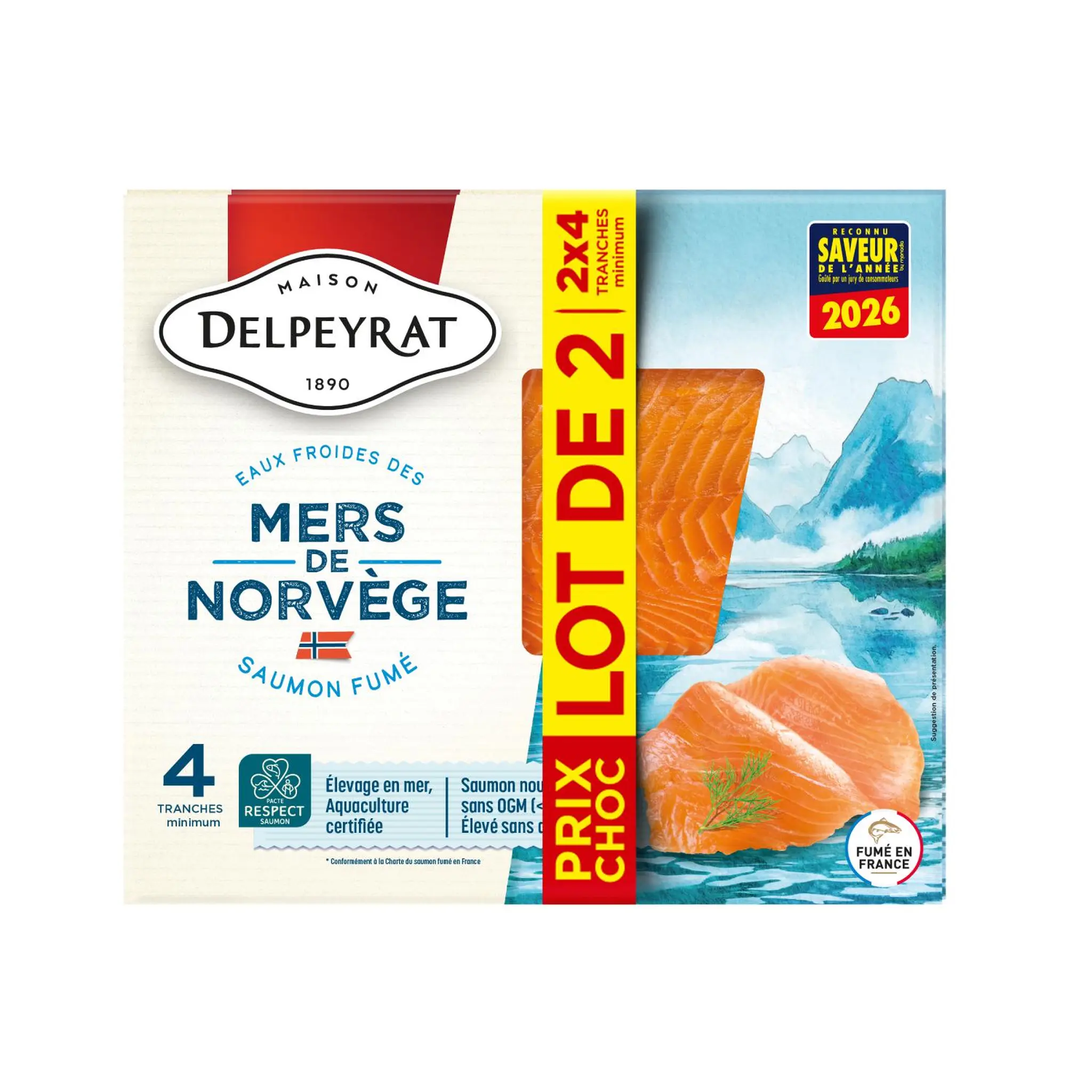 DELPEYRAT Saumon fumé de Norvège