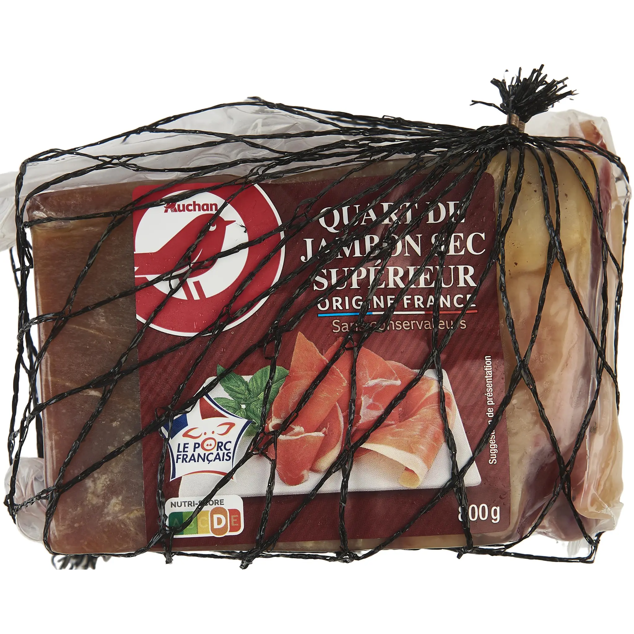 AUCHAN Quart de jambon sec supérieur