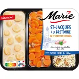 MARIE Saint-Jacques à la bretonne riz et carottes cuisinées