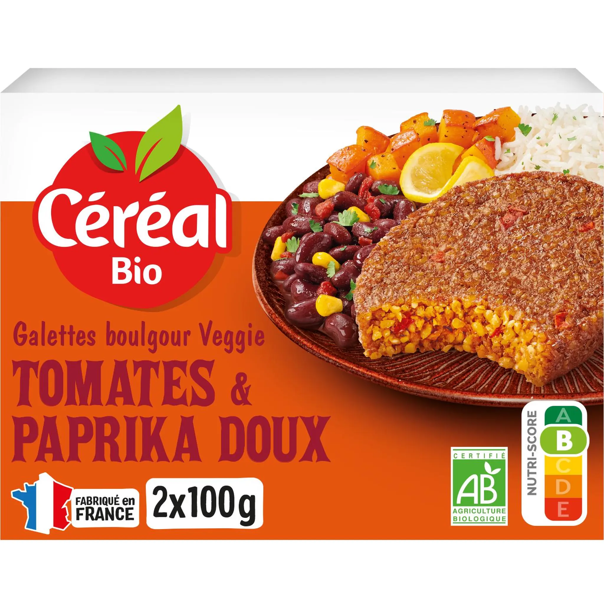 CÉRÉAL BIO Galettes boulgour et quinoa à la tomate