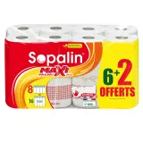 SOPALIN Essuie-tout décoré demi-feuilles maxi rouleau