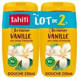 Tahiti Gel douche Vanille et Amande, lot de 2 x 250 ml