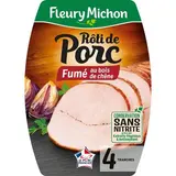 Fleury Michon Rôti de Porc Fumé au Bois de Chêne, 4 tranches - 140g
