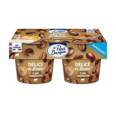 Le Petit Basque Délice de brebis saveur café cappuccino, 2x125g