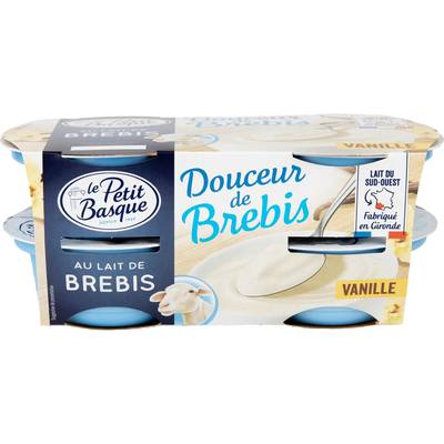 Le Petit Basque Yaourt Brebis Vanille, 4x100g
