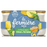 La Fermière Yaourt Citron Verveine, 2x140g
