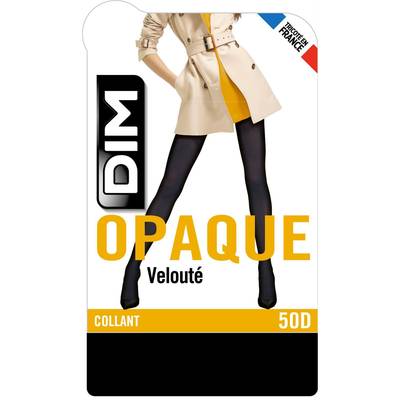 Dim Collant Opaque velouté Noir 50D, Taille 3/4