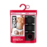 Dim Slips Coton Stretch Noirs x3, Taille 3