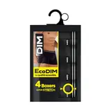 Dim Boxers Noirs Ecodim x4, Taille 4