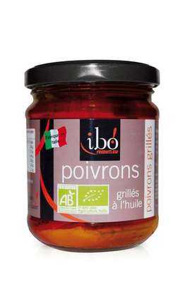 Poivrons grillés à l'huile BIO, Ibo (190 g)