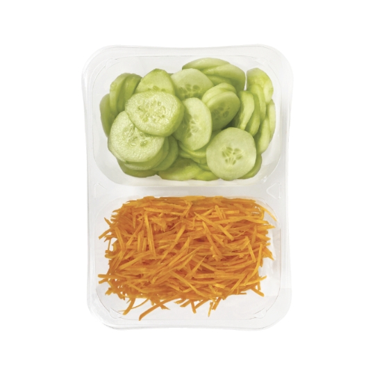 Duo de Crudité Concombre / Carotte + Sauce 100% TOUT PRET