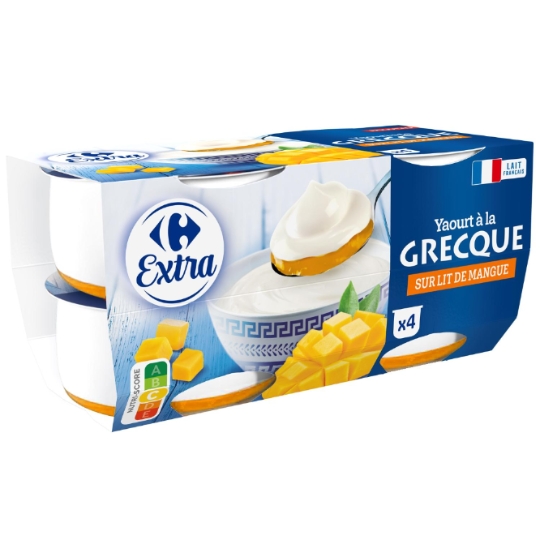 Yaourt sur lit de mangue CARREFOUR EXTRA