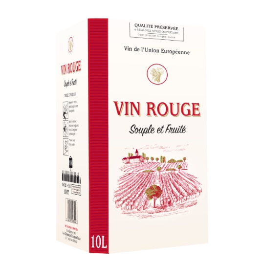 Vin Rouge Souple et Fruité VIN DE L'UNION EUROPEENNE