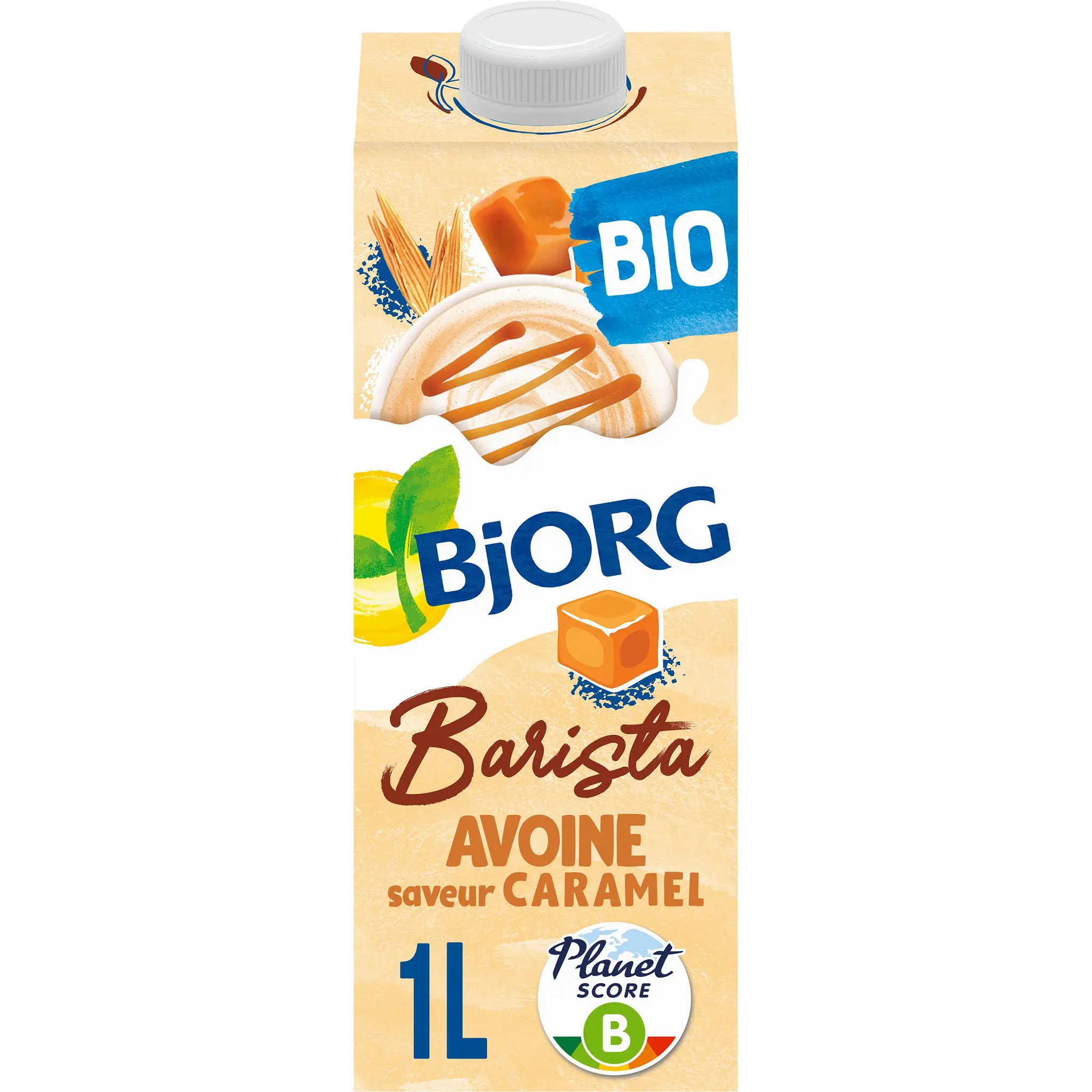 BJORG Barista Boisson végétale avoine aromatisé caramel bio