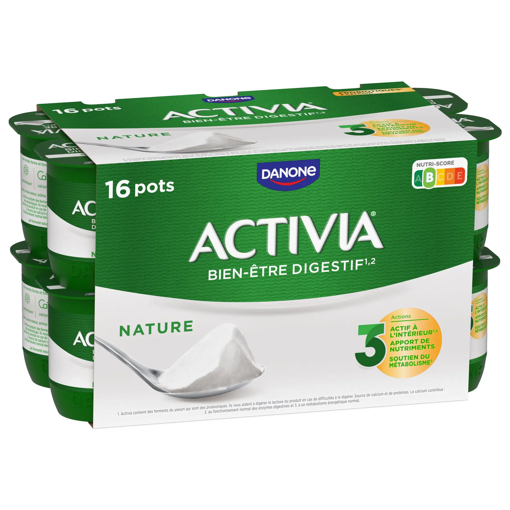 ACTIVIA Probiotiques - Yaourt au bifidus nature