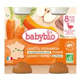 [Par Naturalia] Babybio Carotte Potimarron Pomme Canard fermier du Poitou 400g