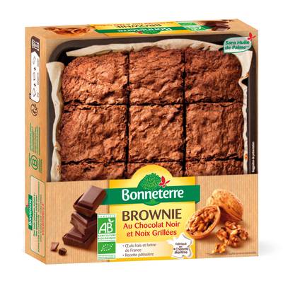 Bonneterre Brownie bio chocolat noir et noix, 285g