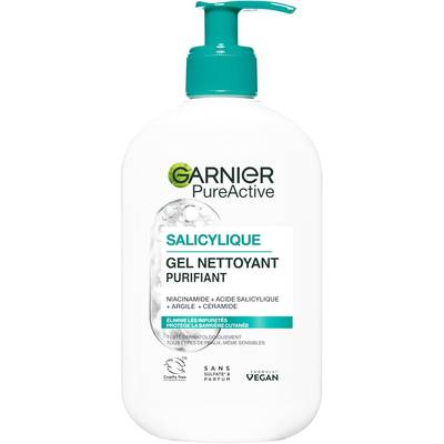 Garnier Gel nettoyant moussant purifiant Pure active